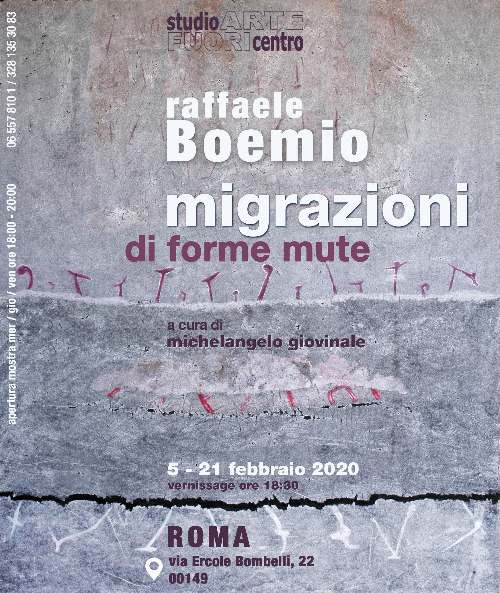 Migrazioni di forme mute  opere di Raffaele Boemio
